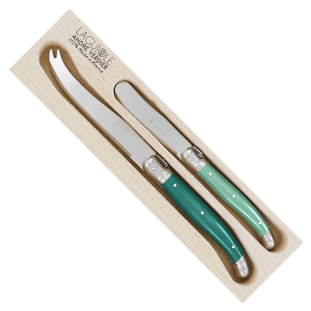Andre Verdier - 2 Piece Cheese Knife Set - Green Colour