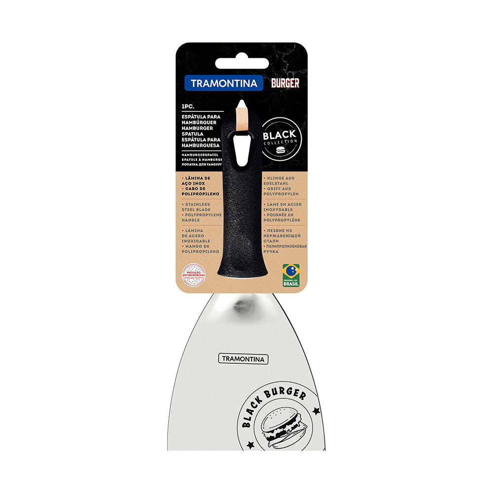 Churrasco Black Barbecue Burger Spatula - 11cm