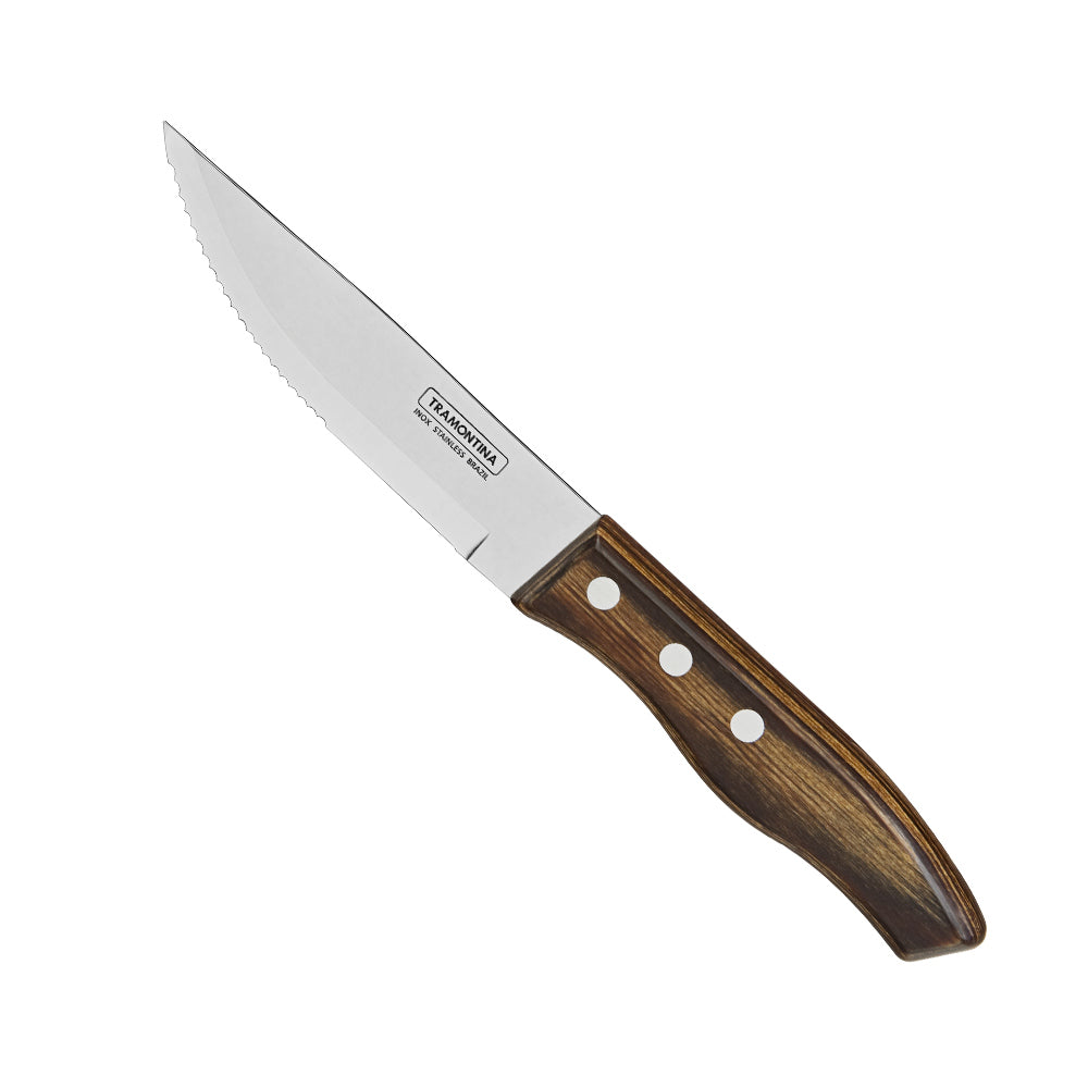 Churrasco Steak Knife Rio Grande - Polywood Brown - 12cm blade