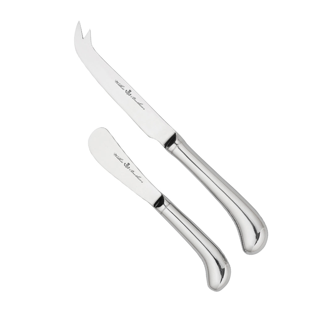 Wilkie Brothers Stirling 2 Piece Cheese Set