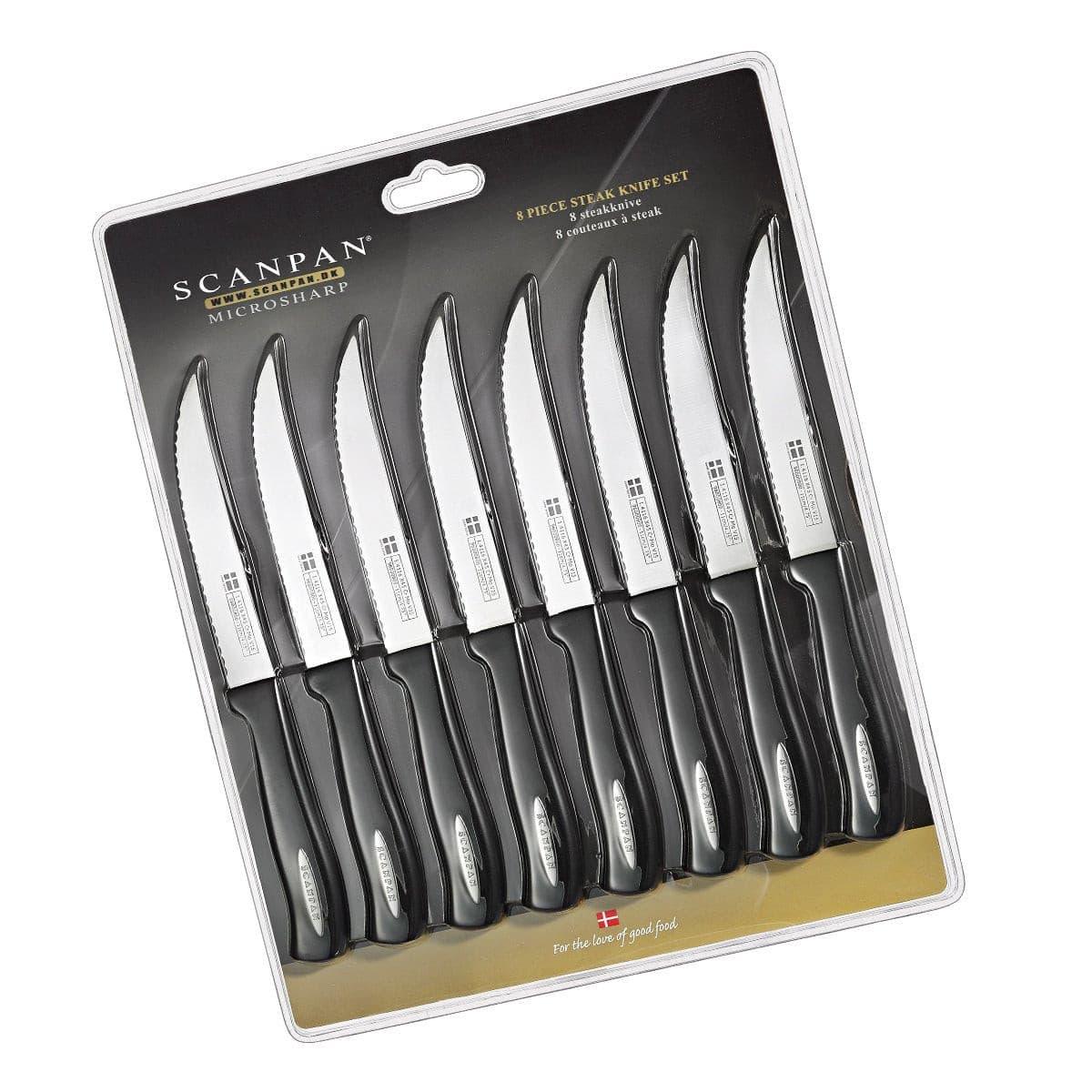 Scanpan Microsharp-8 Piece Steak Knife Set - Knife Store