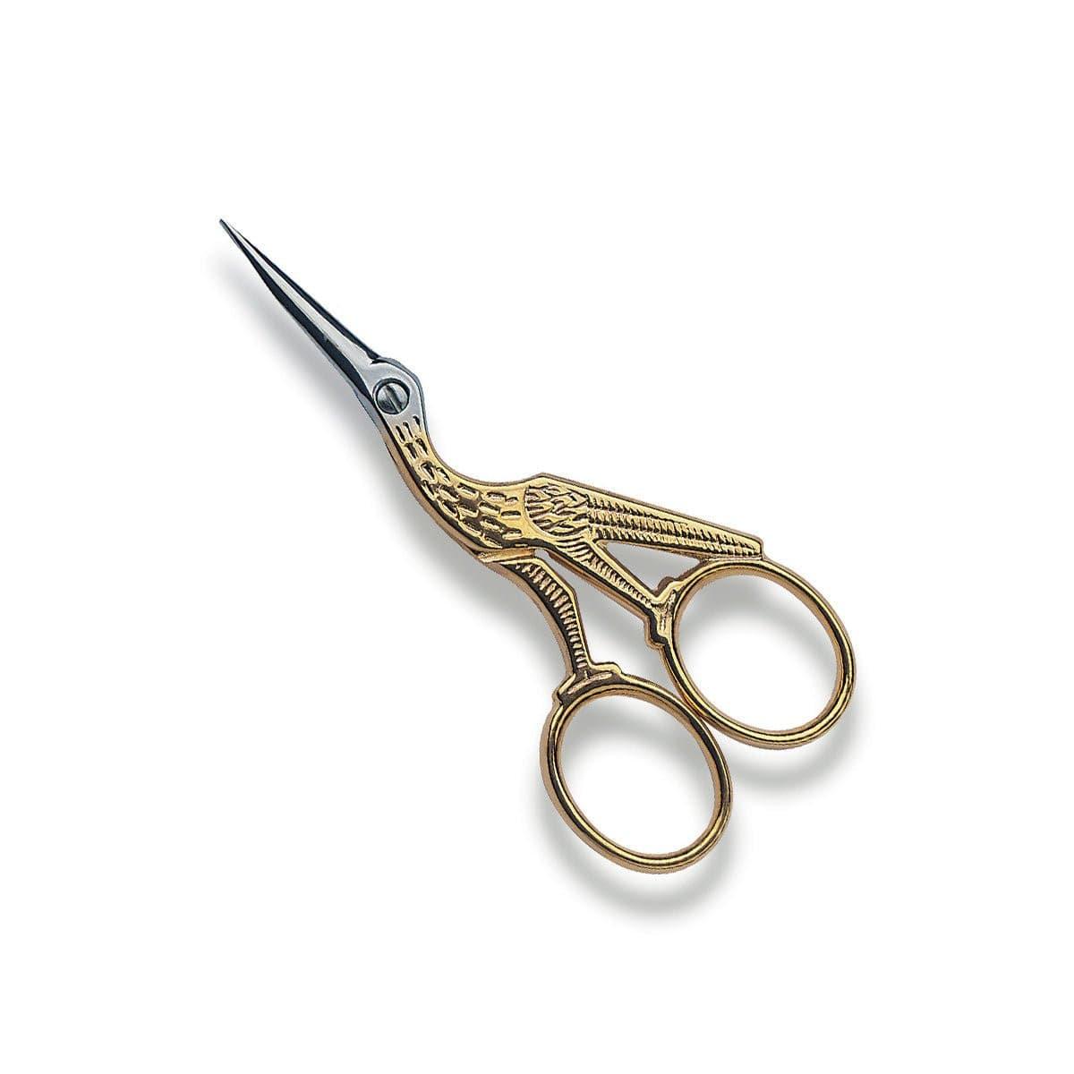 Victorinox Stork Embroidery Scissors, 12cm, Gold-Plated - Knife Store