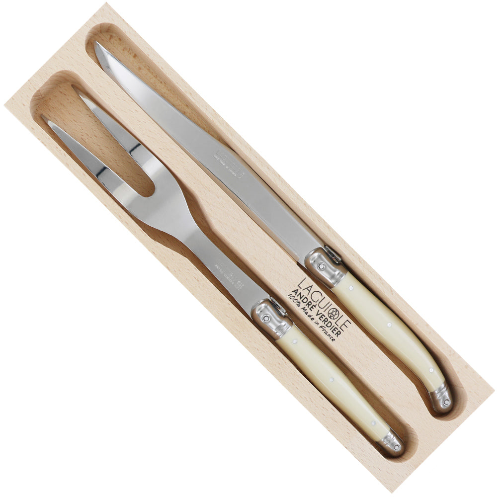 Andre Verdier - 2 Piece Carving Set - Ivory Colour