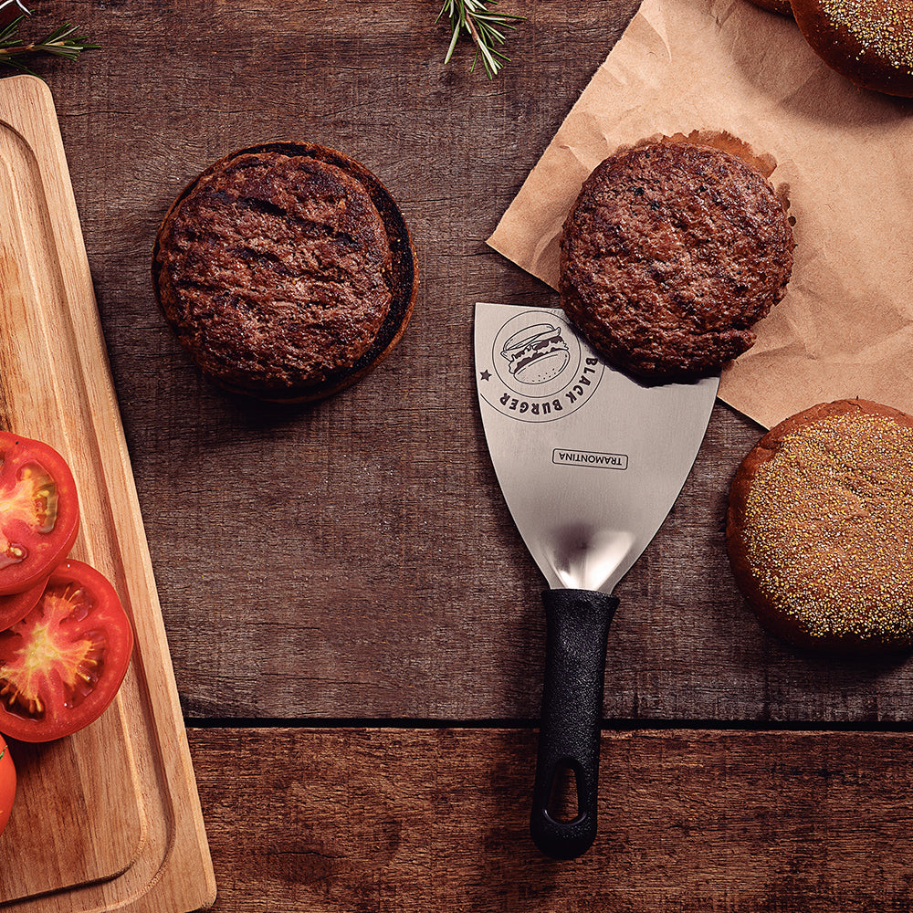 Churrasco Black Barbecue Burger Spatula - 11cm