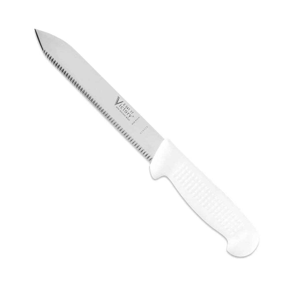 Victory Serrated Fish Heading Knife - 17cm