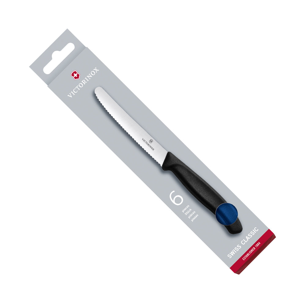 Victorinox Swiss Classic Table Knife Set - 11cm, 6 piece - Blue