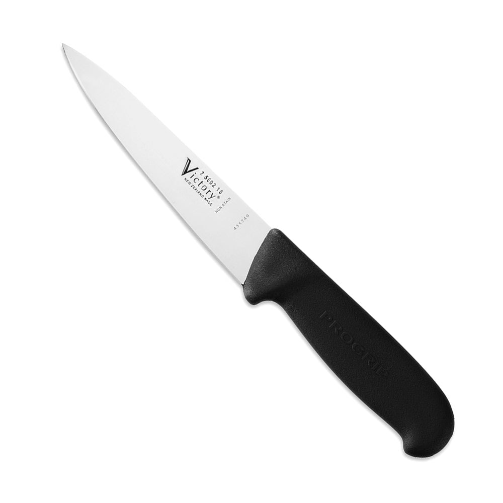 Victory Chefs Utility Knife - 15cm, Black Handle