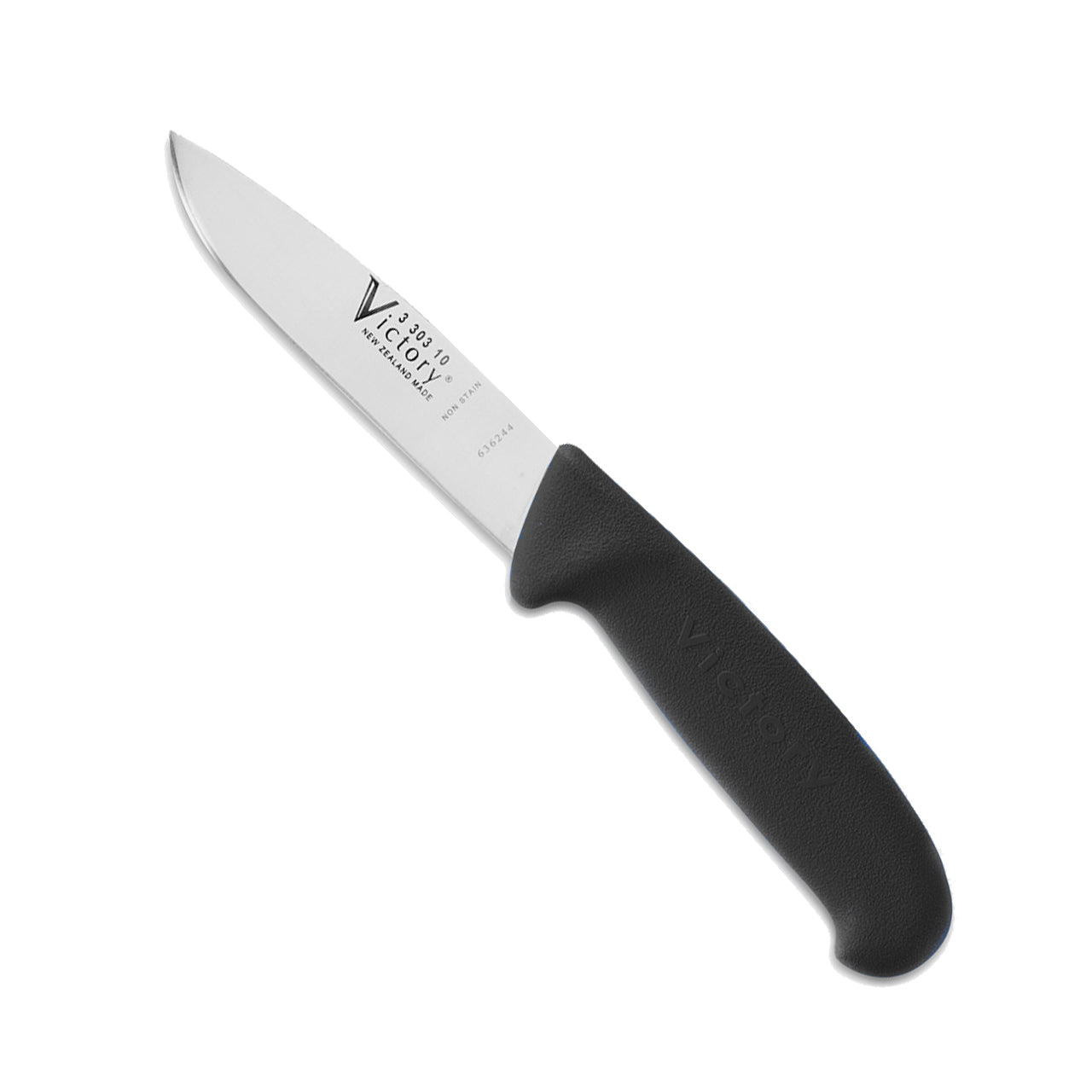 Victory Drop Point Knife 100mm Stainless Steel - Black