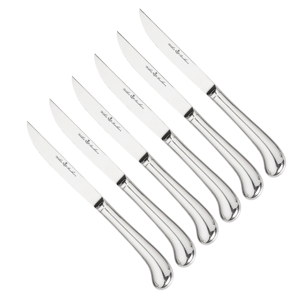 Wilkie Brothers Stirling 6 Piece Steak Knife Set