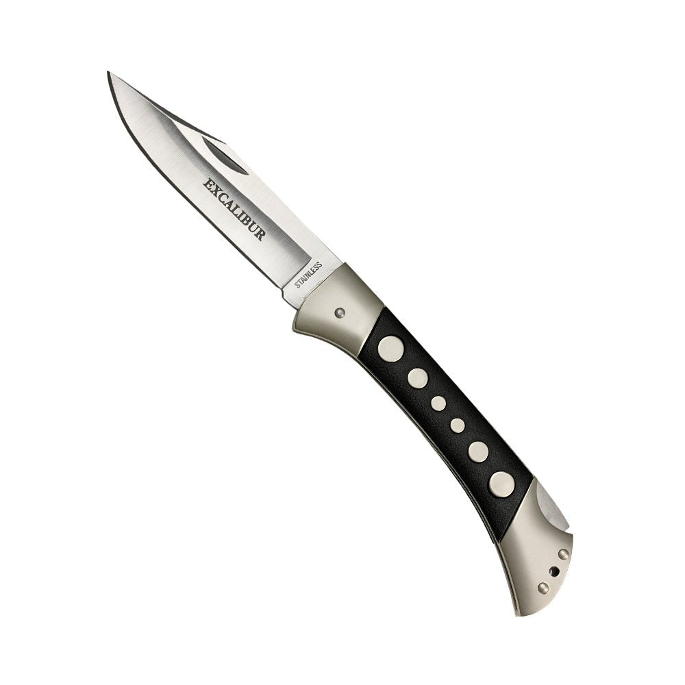 Excalibur Black Disk Pocket Knife - 9cm Blade - Knife Store