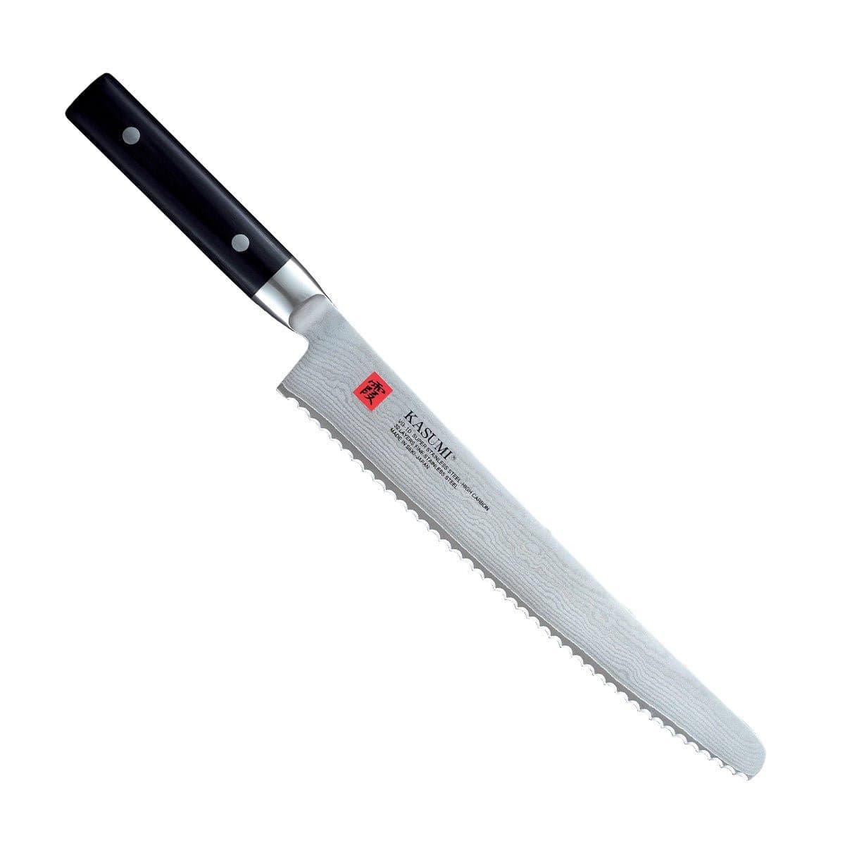 Kasumi Damascus Bread Knife, 25cm - Knife Store