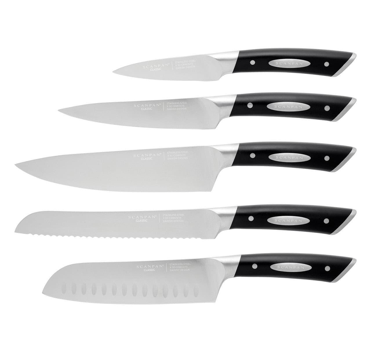 Scanpan Kalo 6 Piece Knife Set & Ash Block - Knife Store