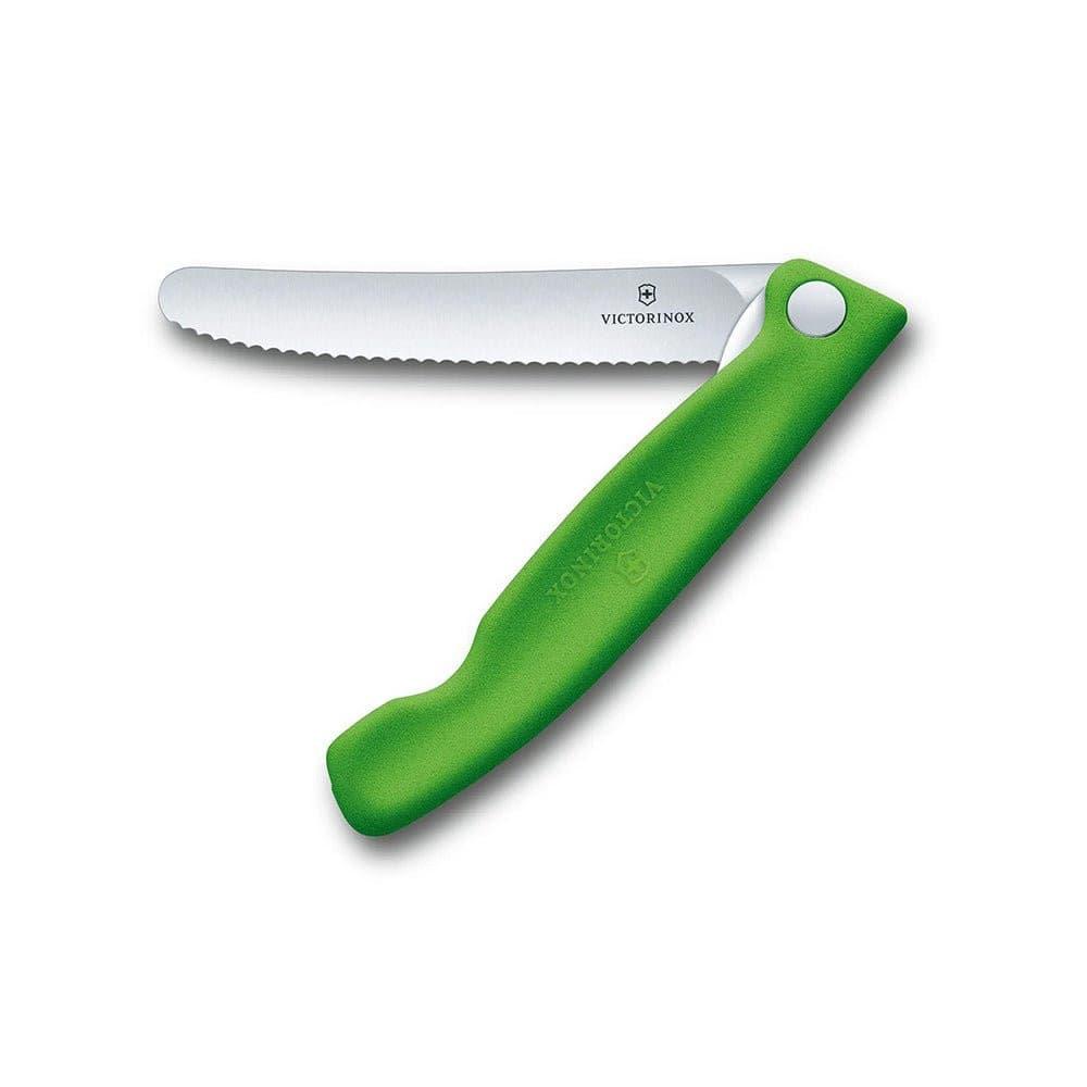 Victorinox Folding Paring Knife - Green - 11cm - Knife Store