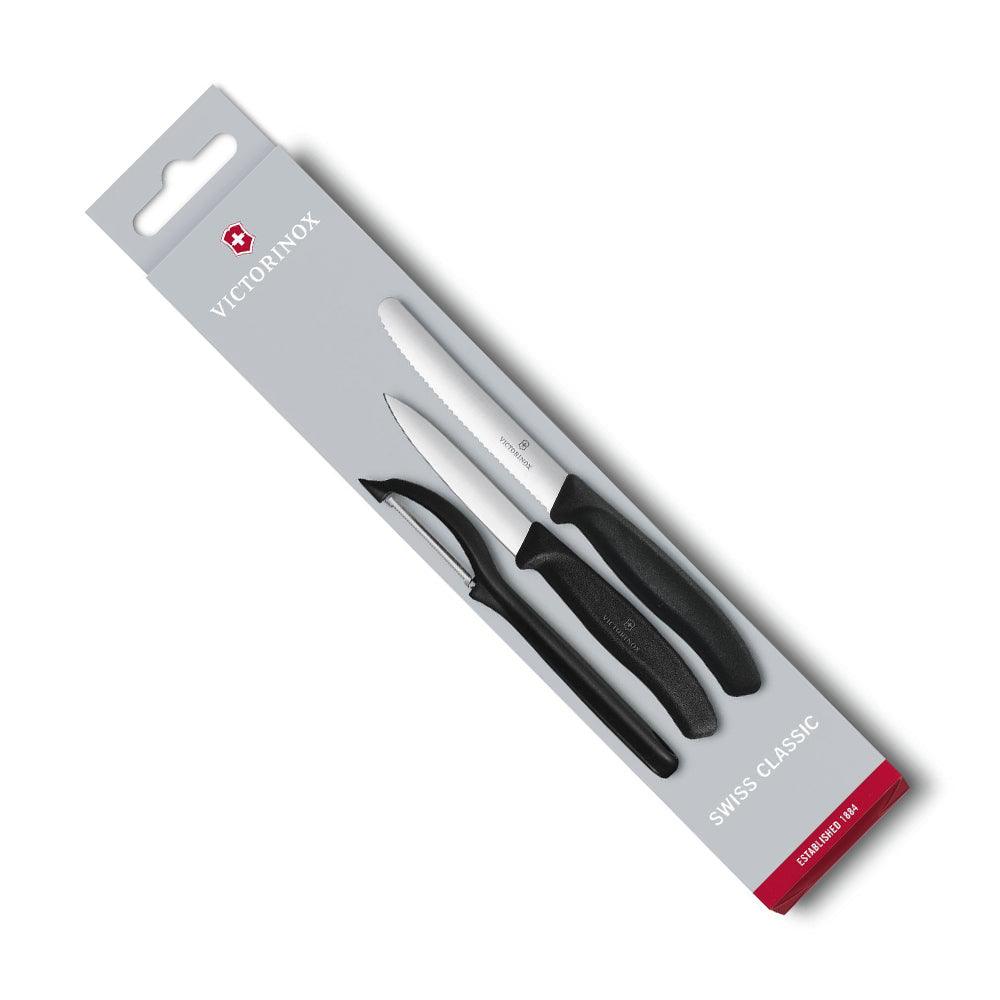 Victorinox Paring Knife Set with Peeler - 3 piece - Knife Store