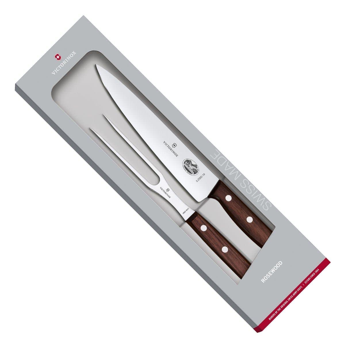 Victorinox Rosewood 2 Piece Carving Set - Knife Store