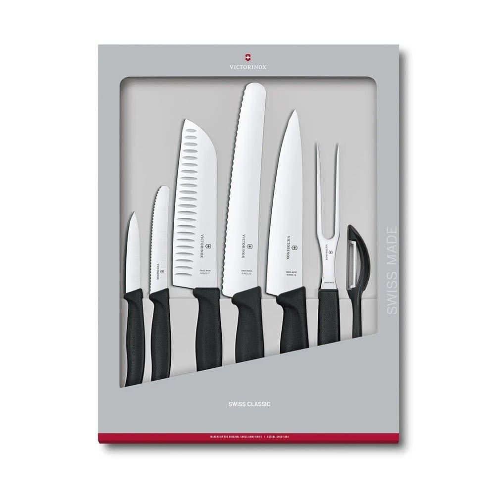 Victorinox Swiss Classic Kitchen 7 Piece - Black - Knife Store