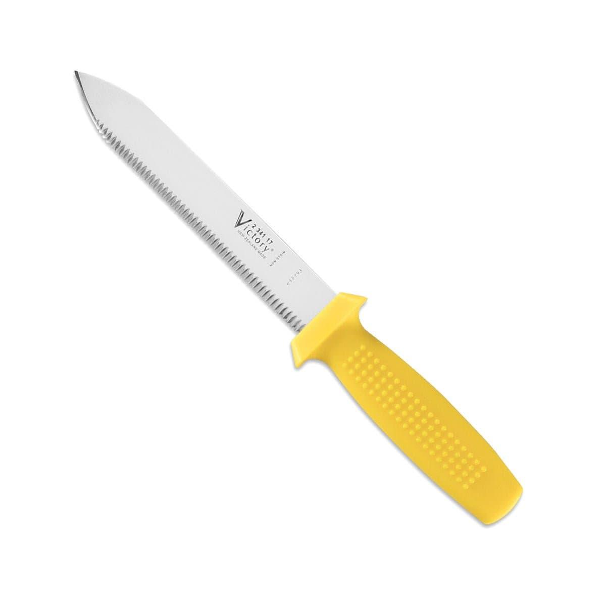 Victory 17cm Dive Knife & Sheath - Yellow - Knife Store